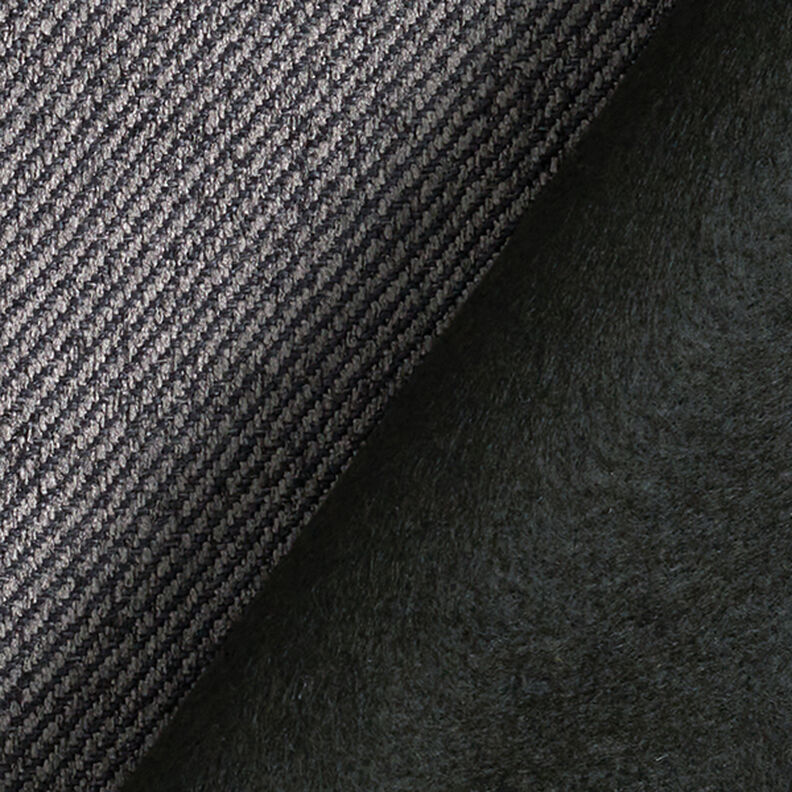 Tissu de revêtement Aspect sergé – gris foncé,  image number 3