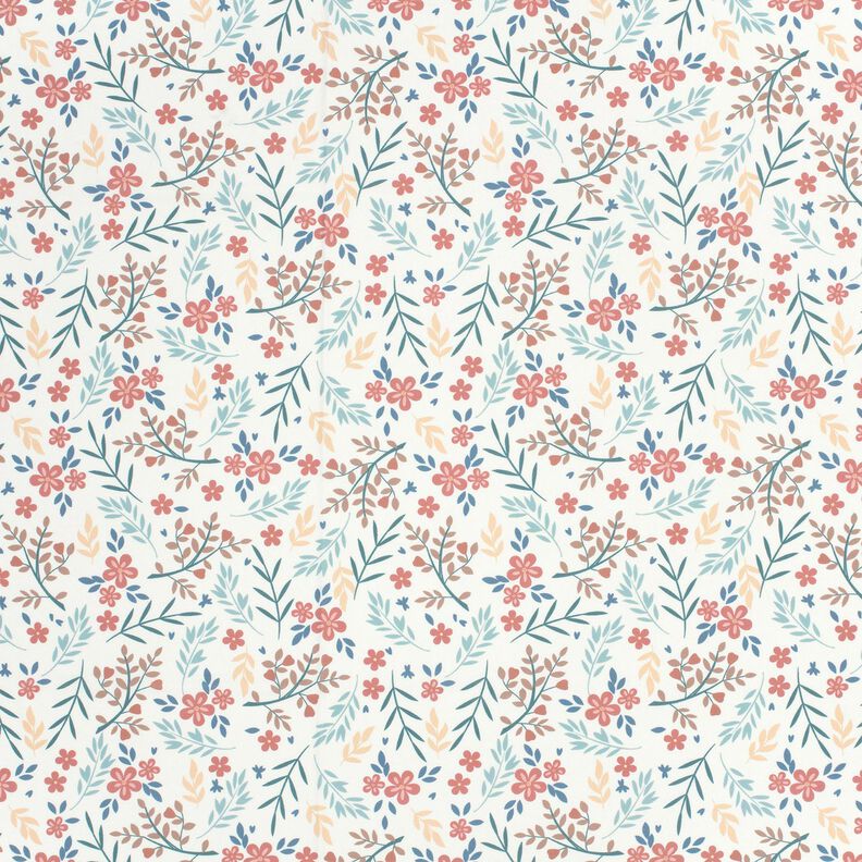 Tissus pour maillot de bain UPF50 Vrilles de fleurs – écru/or rose,  image number 1