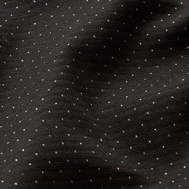 Jersey romanite Pois en lurex – noir,  image number 2