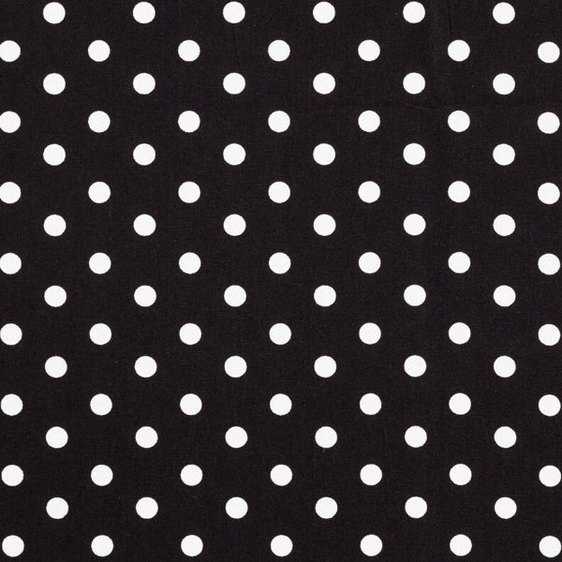 Popeline coton Grands pois – noir/blanc,  image number 1
