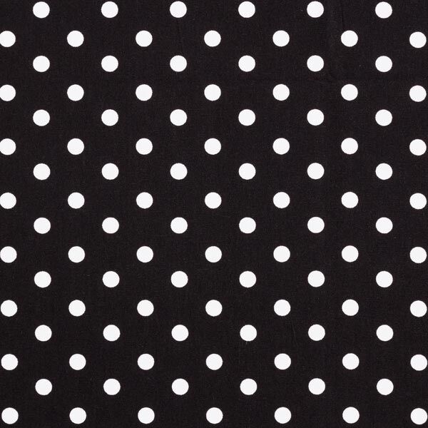 Popeline coton Grands pois – noir/blanc,  image number 1