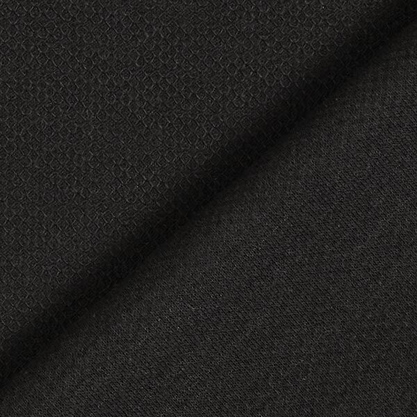 Coton piqué uni – noir,  image number 3