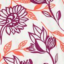 Mélange viscose lin Fleurs | Poppy Fabrics – ivoire/raisin, 