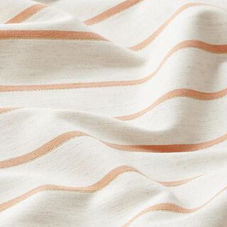Aspect lin Rayures Lurex – abricot, 