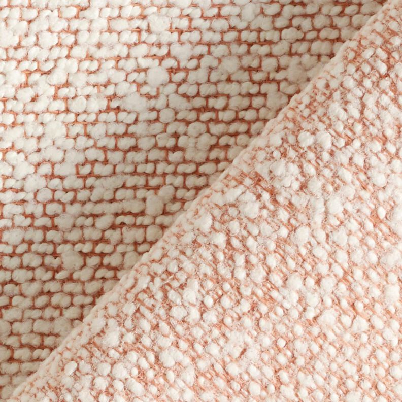 Tissu d’extérieur Bouclé fin – saumon/écru,  image number 4