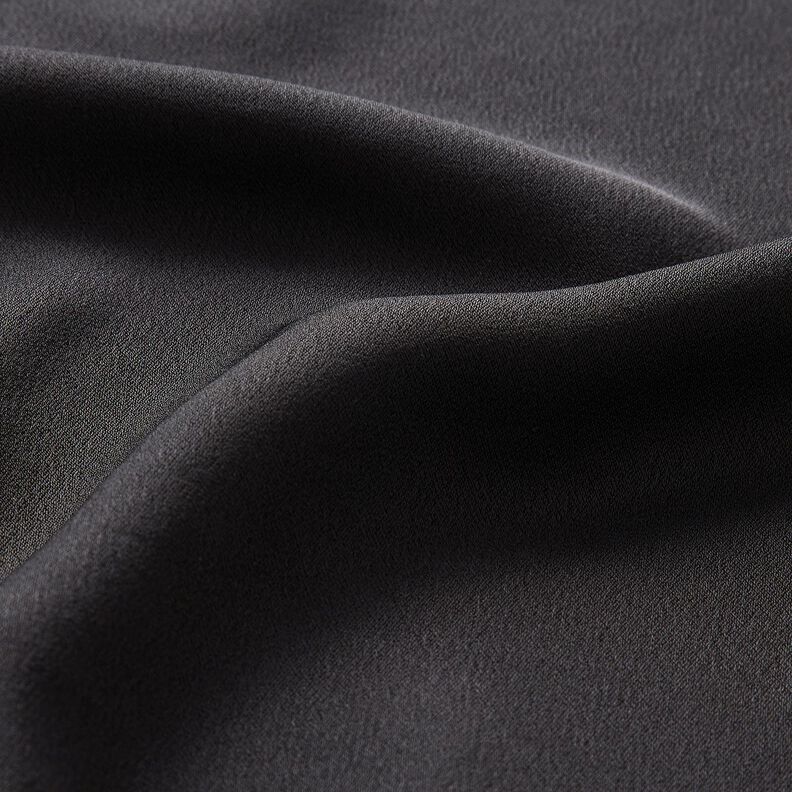 Satin polyester uni – noir,  image number 2