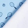 French Terry Sweat d’été tennis rétro  | PETIT CITRON – bleu clair,  thumbnail number 7