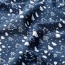 Tissu en coton Popeline petits sapins de Noël – bleu marine/blanc,  thumbnail number 2