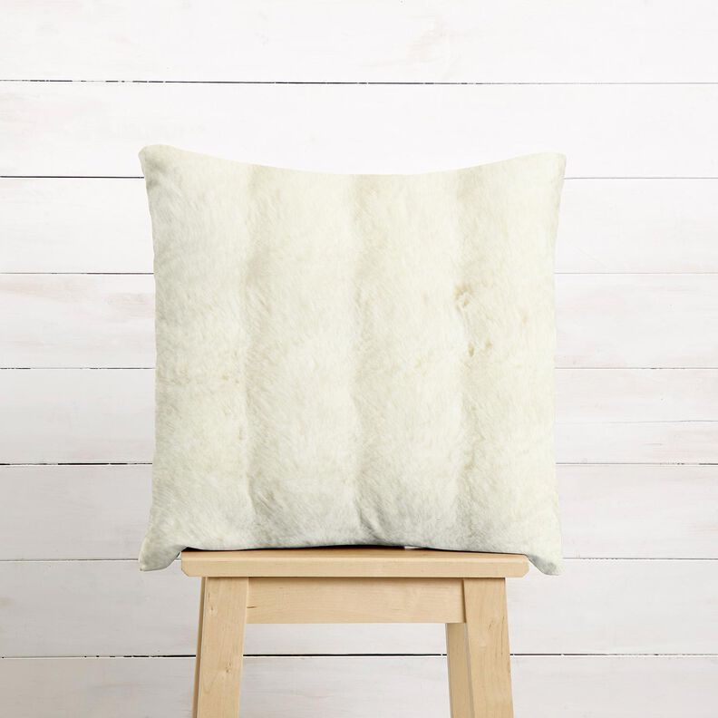 Fourrure synth&eacute;tique poils longs &ndash; &eacute;cru,  image number 6