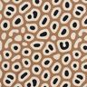 Tissu de décoration Semi-panama motif léopard abstrait – marron clair/noix de cajou,  thumbnail number 1