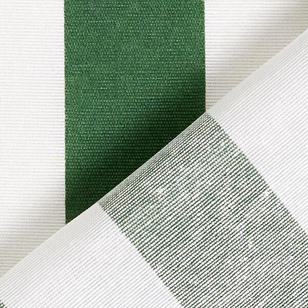 Tissu de décoration Canvas Rayures – vert/blanc,  image number 4
