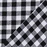 Tissu en coton Vichy à carreaux 1 cm – noir/blanc,  thumbnail number 3