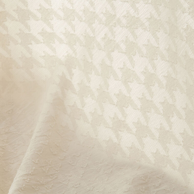Jacquard dobby Pied-de-poule – écru,  image number 3