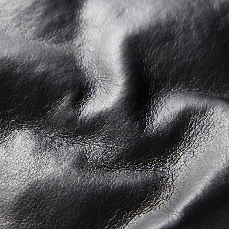 Article de second choix Similicuir avec fausse fourrure, uni – noir/vieux rose clair,  image number 7