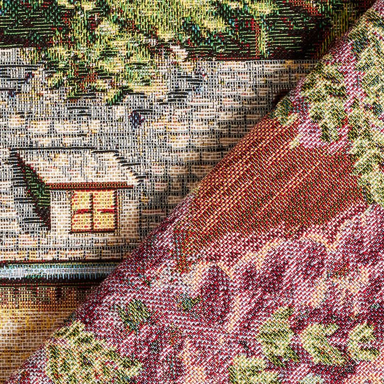 panneau décoratif Gobelin chalet romantique – beige clair/lavande, image number 4