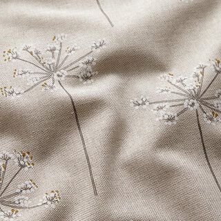 Tissu de décoration Semi-panama griffe d'ours – nature/blanc, 
