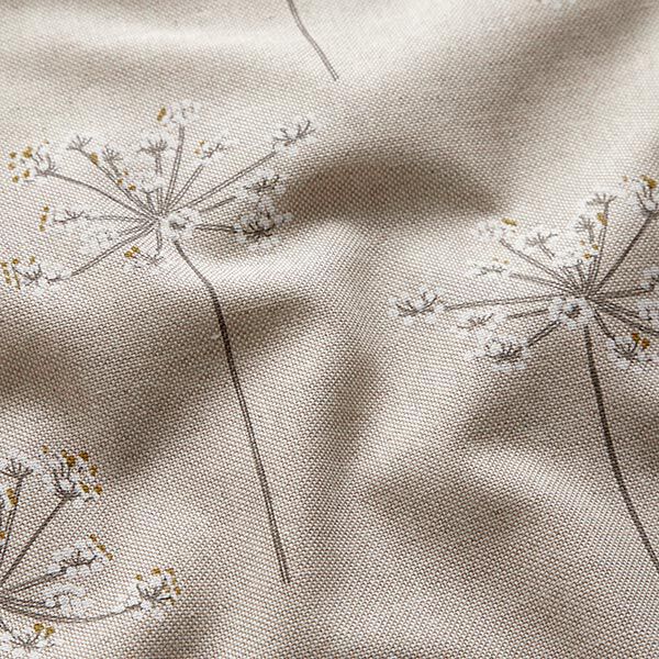 Tissu de décoration Semi-panama griffe d'ours – nature/blanc,  image number 2