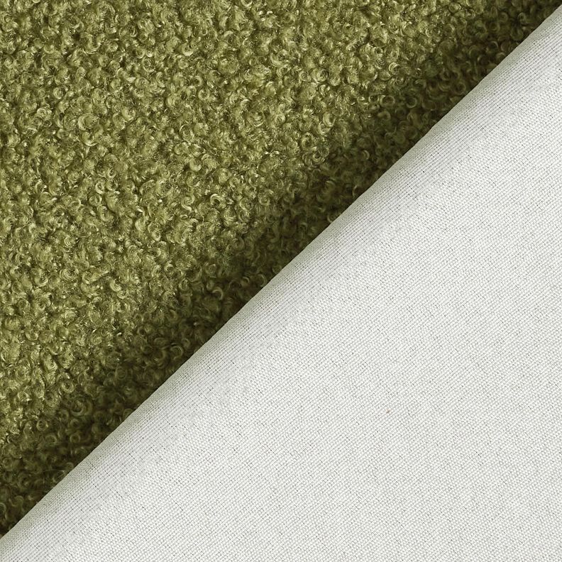 Tissu de revêtement Tissu peluche doux – olive,  image number 3