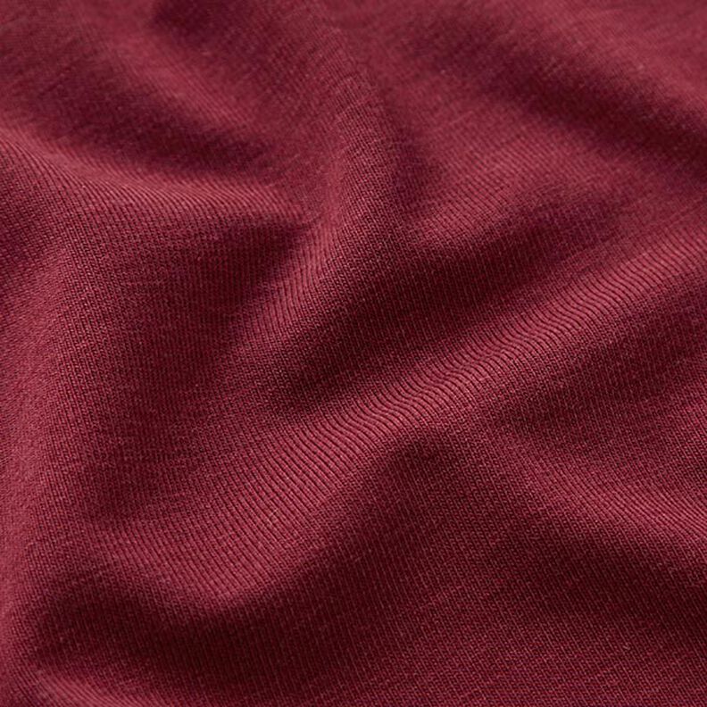 Bambou Jersey viscose Uni – rouge bordeaux,  image number 3