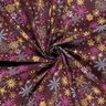 Tissu en coton Popeline Mélange d'étoiles – rouge bordeaux/or,  thumbnail number 3