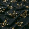 Jersey coton Papillons dorés | Glitzerpüppi – noir,  thumbnail number 2