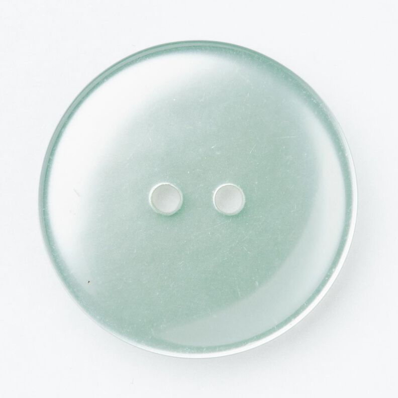 Bouton 2 trous brillant [Ø 25 mm] – menthe clair,  image number 1