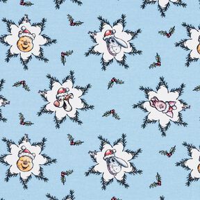 French Terry Sweat d’été Winnie l'ourson Tissu sous licence | Disney – bleu clair, 