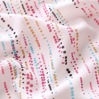 Tissu en crêpe léger petits pois – rosé, 