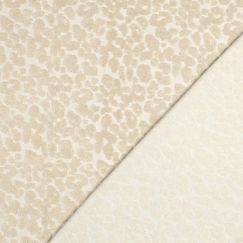 Tissu éponge Stretch Léopard – sable, image number 4