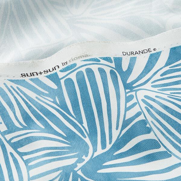 Tissu d’extérieur Canvas Feuilles abstraites – bleu, image number 5