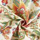 Tissu décoratif Toile ornements floraux orientaux 280 cm – nature/vert,  thumbnail number 3