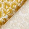 Tissu en coton Cretonne Feuilles abstraites – moutarde/ivoire,  thumbnail number 4