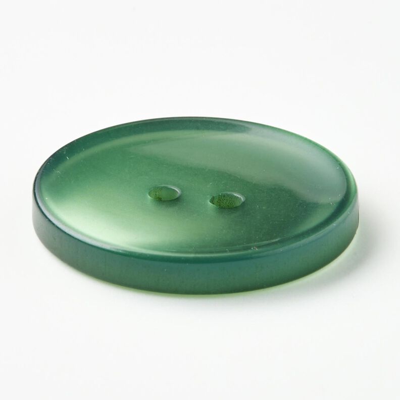 Bouton 2 trous brillant [Ø 25 mm] – vert sapin,  image number 2