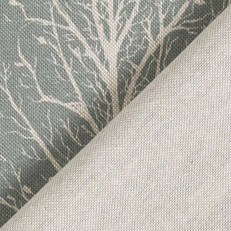 Tissu de décoration Semi-panama Silhouette d’arbre – roseau/nature,  image number 4