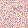 GOTS Popeline coton Streublümchen | Poppy Fabrics – nature/orange pêche,  thumbnail number 1