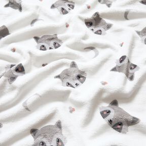 Polaire douillet Jolis ratons laveurs – ivoire/gris foncé, 