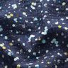 GOTS Tissu double gaze de coton pois colorés Impression numérique| by Poppy – bleu marine,  thumbnail number 2