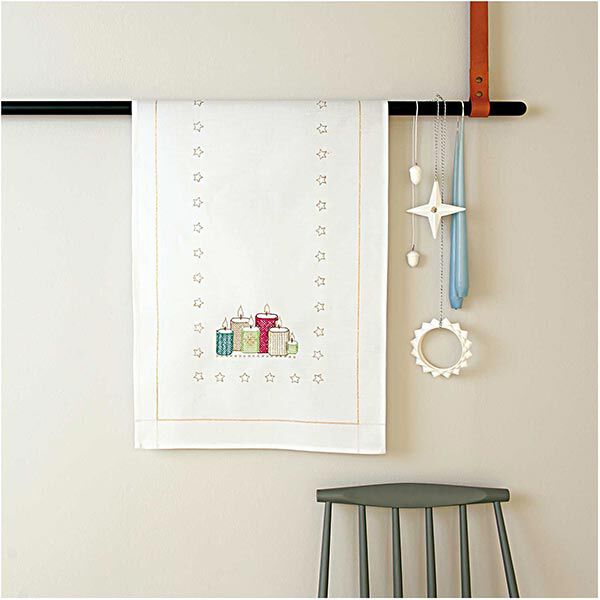 Kit broderie chemin de table bougies | Rico Design, image number 2