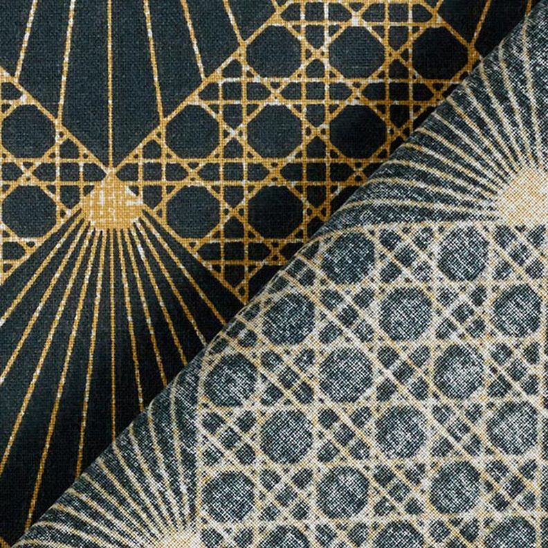 Tissu en coton Cretonne Maille viennoise – bleu marine,  image number 4