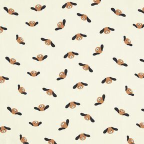 Flanelle coton Têtes de chiens | by Poppy – écru, 