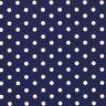 Popeline coton Grands pois – bleu marine/blanc,  thumbnail number 1