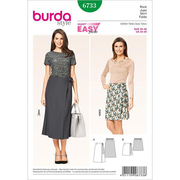 Jupe, Burda 6733, image number 1
