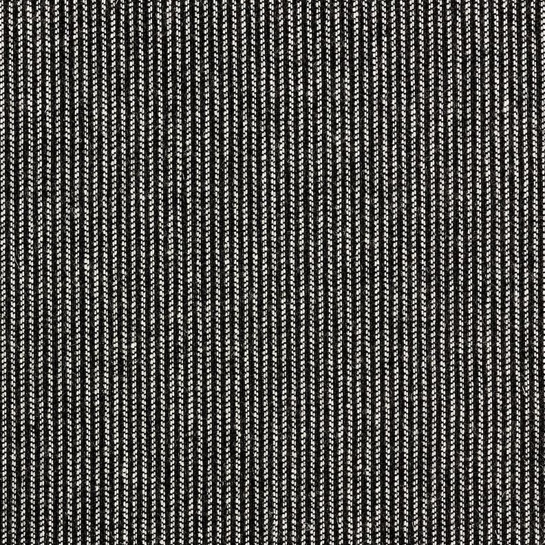 Tissu pour pantalon en mélange de laine, à rayures – noir/blanc,  image number 4