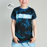 Jersey coton Requins | Glitzerpüppi – noir/turquoise clair,  thumbnail number 5