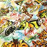 Tissu de décoration Semi-panama Graffiti – argent,  thumbnail number 2