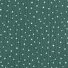 Tissu double gaze de coton Petits points – vert foncé/blanc,  thumbnail number 1