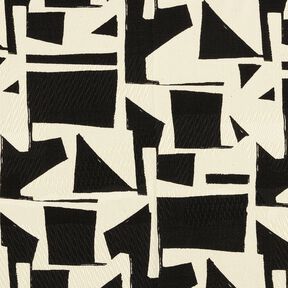 Tissu de décoration Jacquard Texture abstraite – noir/écru,  Tissu de décoration Jacquard Texture abstraite – noir/écru,