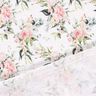 Tissu double gaze de coton Rameaux de roses aquarelle Impression numérique – blanc,  thumbnail number 4