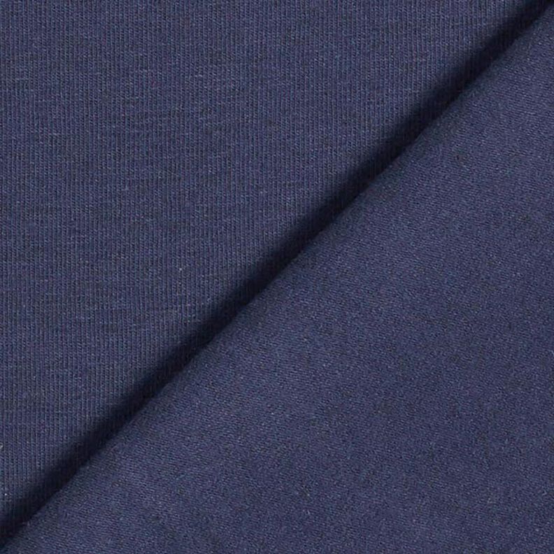 Jersey coton Medium uni – bleu nuit,  image number 5
