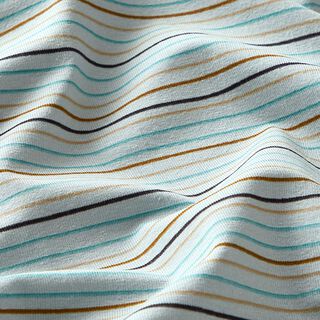 Jersey coton Rayures irrégulières  – bleu bébé, 
